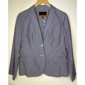 Banana Republic Blue Pinstripe Suit Jacket